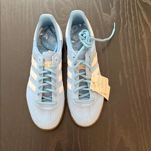 Adidas Light Blue Suede Speziale Sz 39 NWT